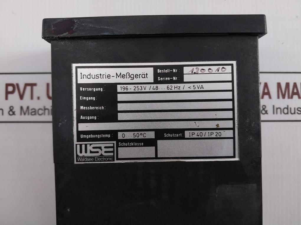 Wse 130010 Digital Industrial Measuring Device 196-253V 230Vac