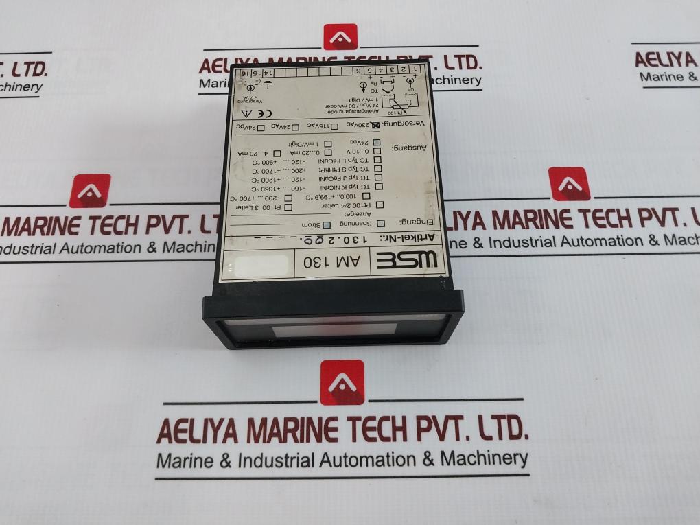 Wse Am 130 Panel Meter 130.200 24Vdc/30Ma 230Vac Pt 100 1Mv/Digit