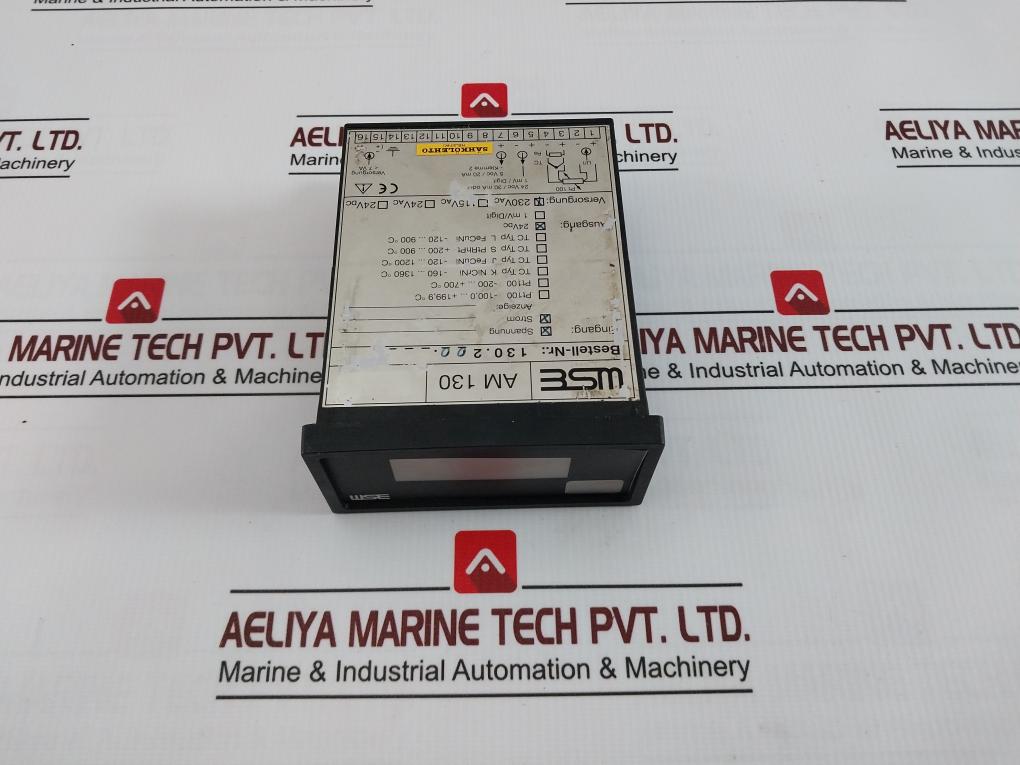 Wse Am 130 Panel Meter 130.200 24Vdc/30Ma 230Vac Pt100 5Vdc/20Ma 7Va