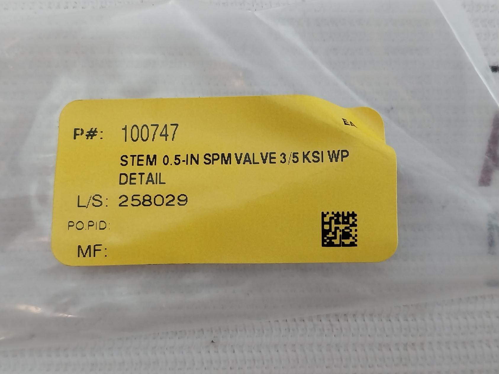 Wsi 100873 Spm Nut Piston Stem Valve Kit 100742-e Y11035 Ung-2Bf Rev.B