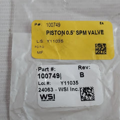 Wsi 100873 Spm Nut Piston Stem Valve Kit Y11035 Rev.B N02918 0.5-in