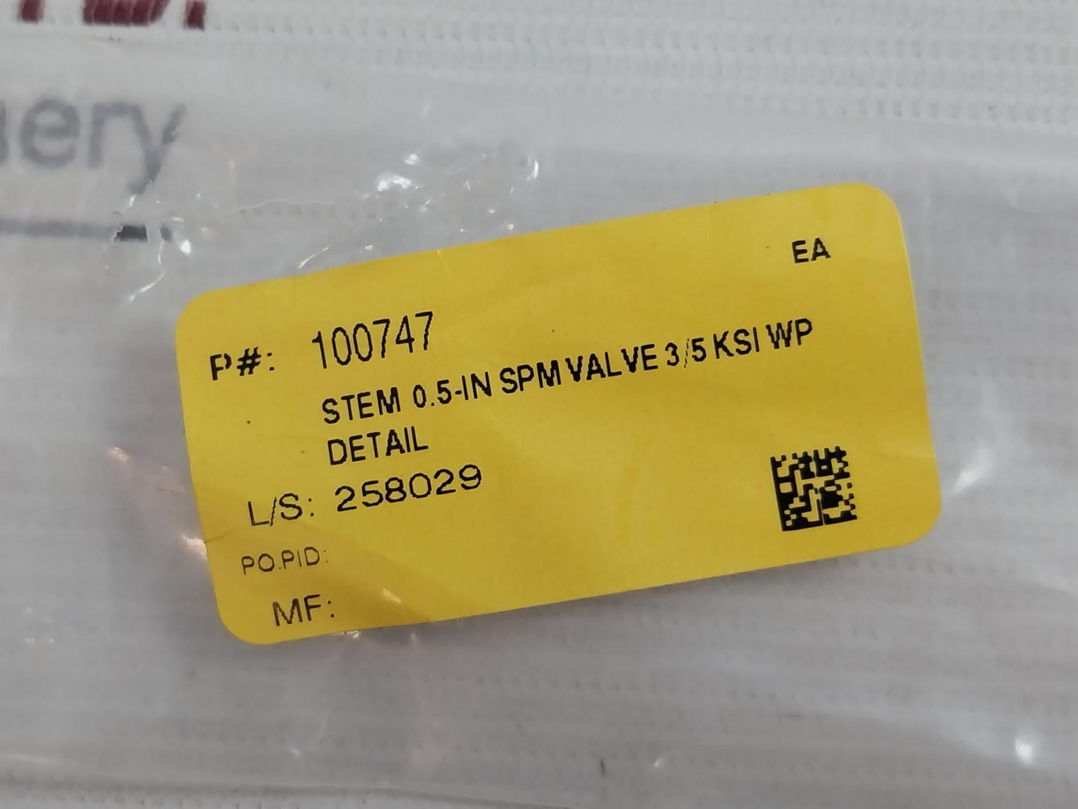 Wsi 100873 Spm Nut Piston Stem Valve Kit Y11035 Rev.B N02918 0.5-in