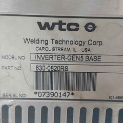 Wtc 830-0820Rs Inverter-gen5 Welding Inverter Unit 480Vac 54 Kva
