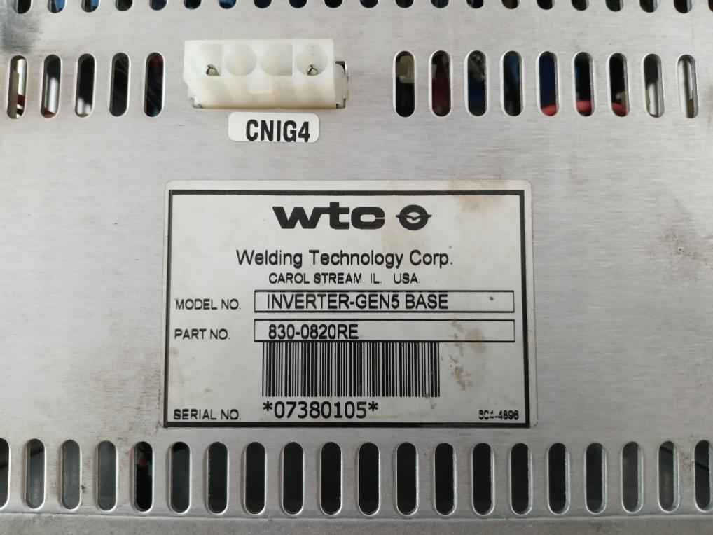 Wtc 830-0820re Inverter-gen5 Welding Inverter Unit 480vac F04321-00-04