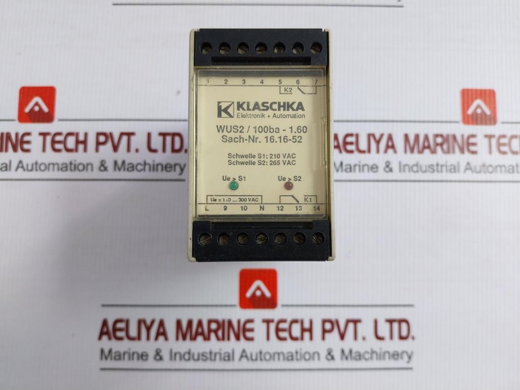 Wus2/100Ba-1.60 Power Measuring Relay Klaschka 110-300V/35-65Hz