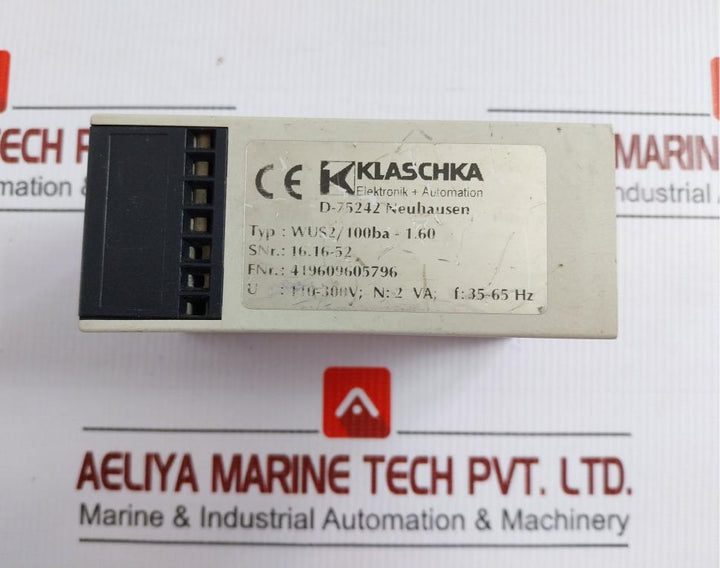 Wus2/100Ba-1.60 Power Measuring Relay Klaschka 110-300V/35-65Hz