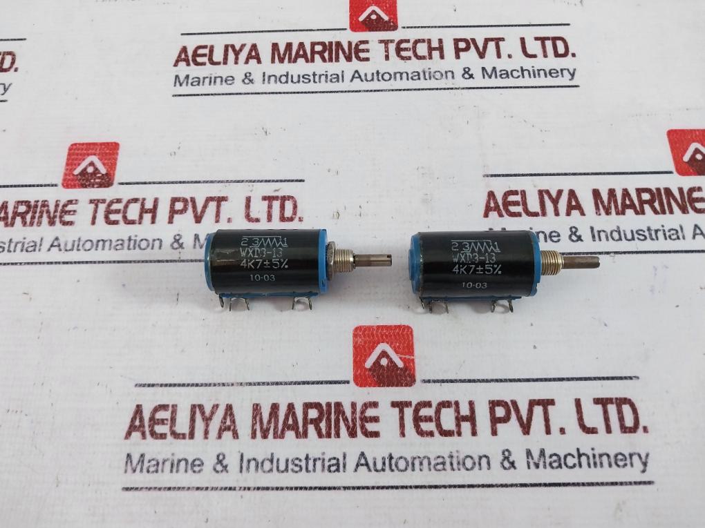 Lot Of 2x Wxd3-13 Precision Multi-turn Wire-wound Potentiometer