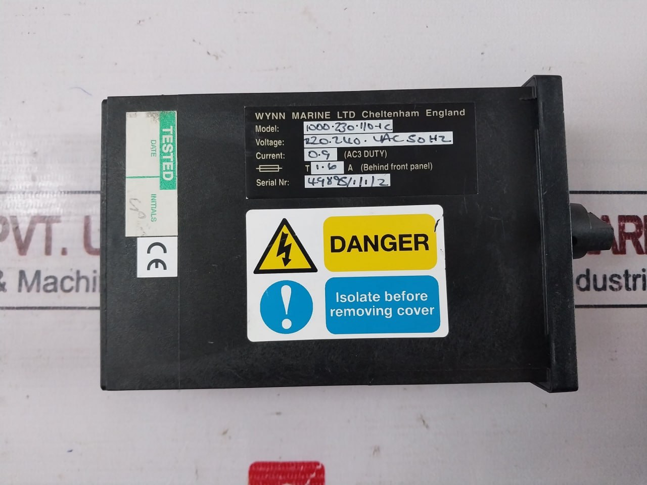 Wynn Marine 1000-230-110-1C Wiper Control Unit 220-240 Vac 50Hz