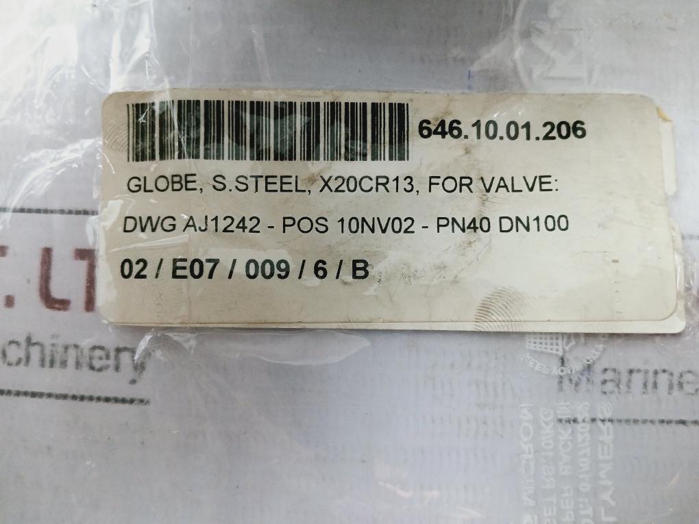 X20cr13 Pn40 Dn100 Globe Valve, Ftc X20cr13