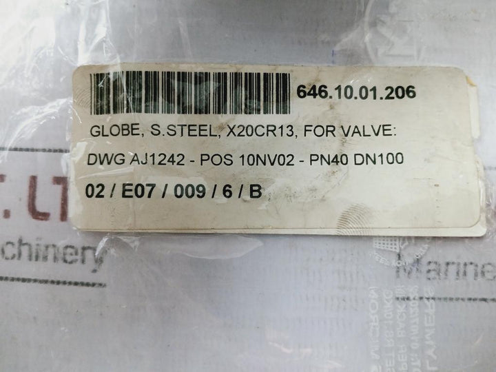 X20CR13 PN40 DN100 Globe Valve, FTC X20CR13