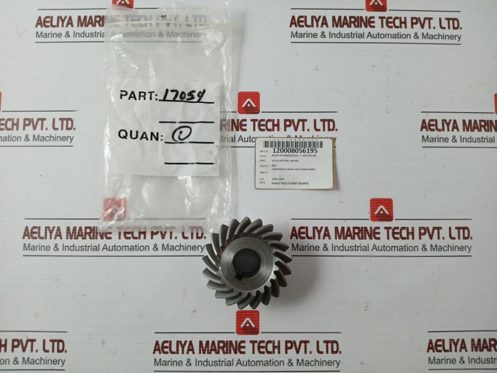 New Spiral Bevel Gear For Main Feed Pump X38