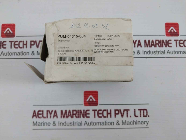 Xal Stop Switch Schneider New