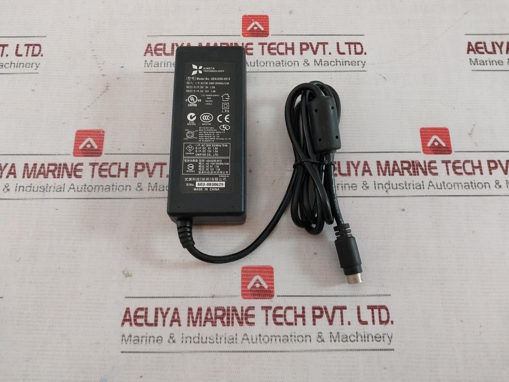 Ximeta Technology Uea325D-0512 Power Supply Ac Adapter Ac100-240V 50/60Hz 0.8A