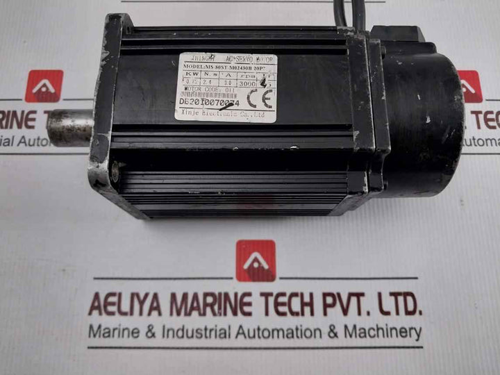 Xinje Ms-80st-m02430b-20p7 Ac Servo Motor 3000rpm Ip65 3.0a