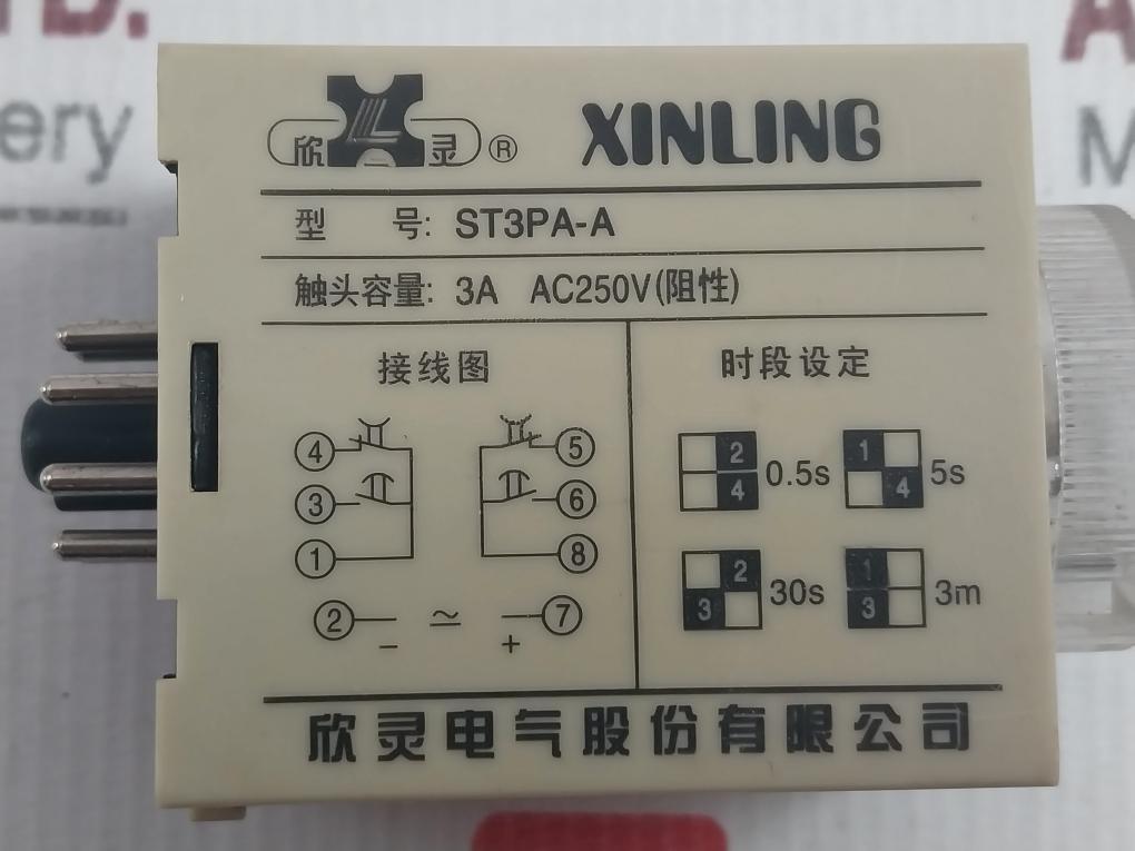 Xinling St3Pa-a Timer Relay 3A Ac250V A004162