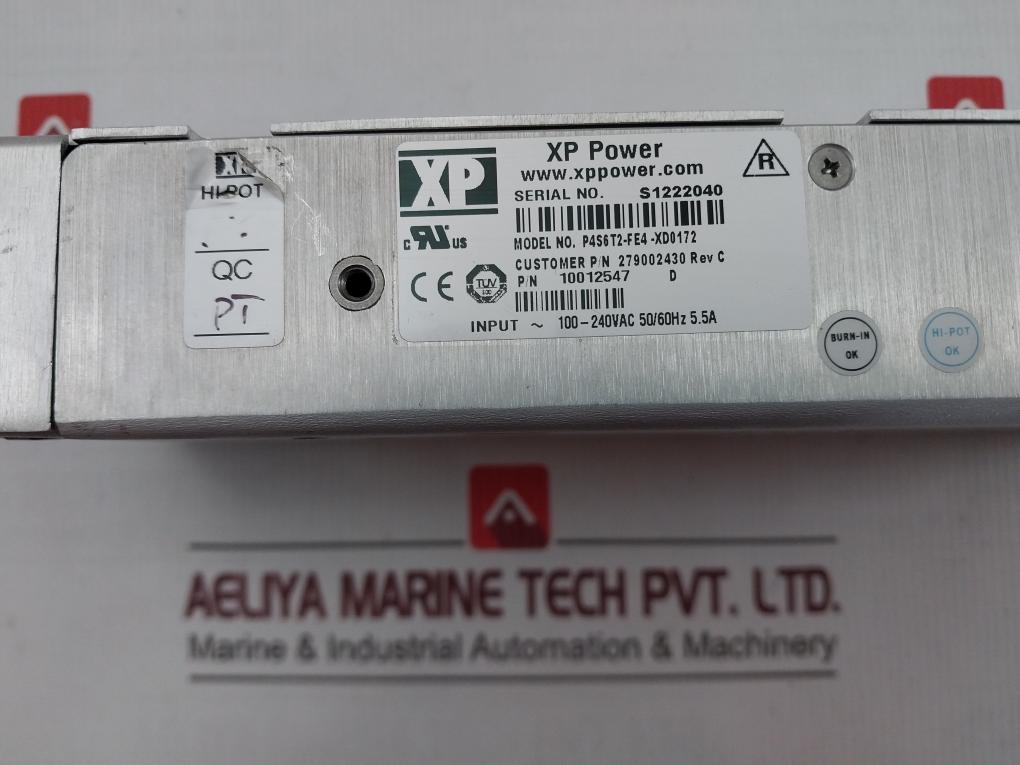 Xp Power P4S6T2-fe4-xd0172 Switching Power Supply 279002430 Rev C