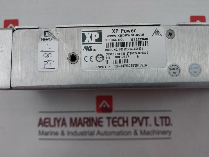 Xp Power P4S6T2-fe4-xd0172 Switching Power Supply 279002430 Rev C