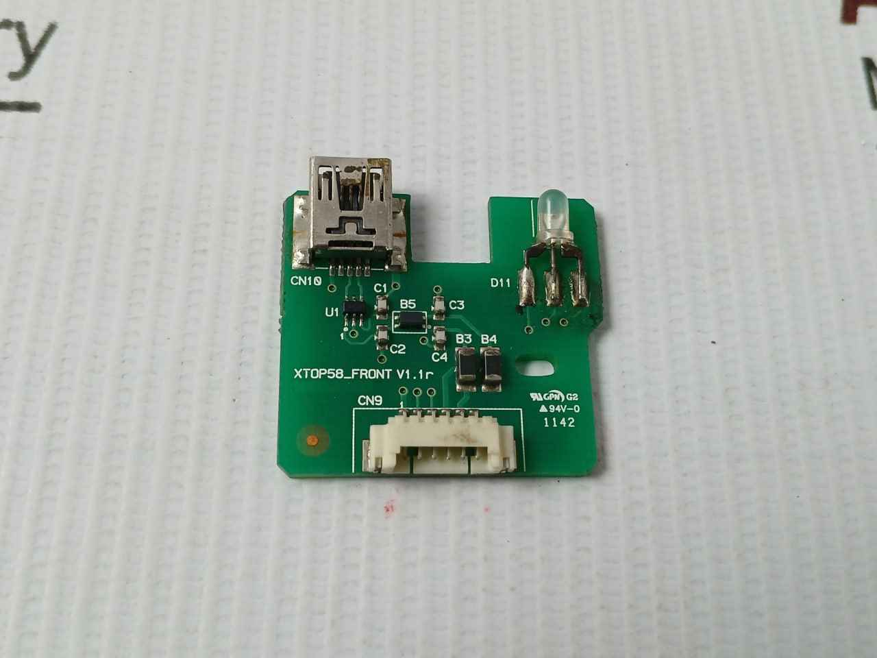 Xtop58_Front V1.1R Printed Circuit Board