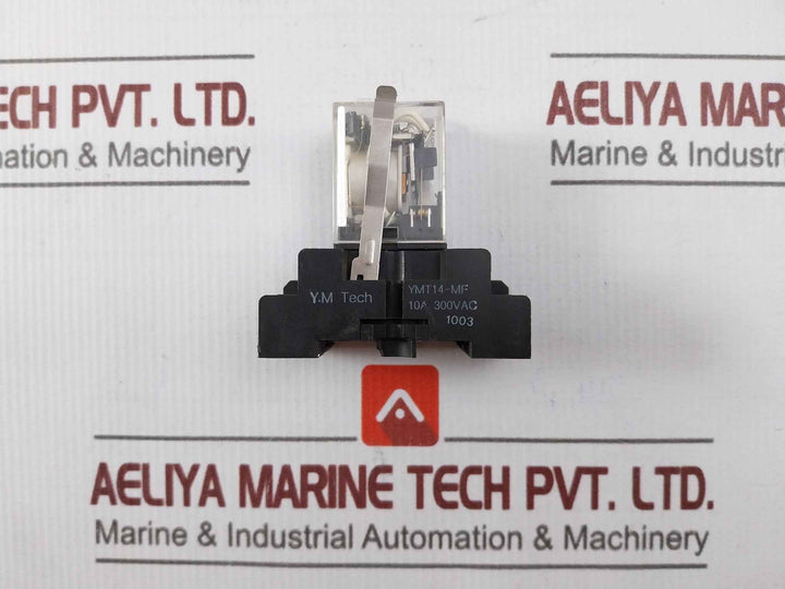 Y.M. Tech Ym4-l Relay With Base 10A 300Vac