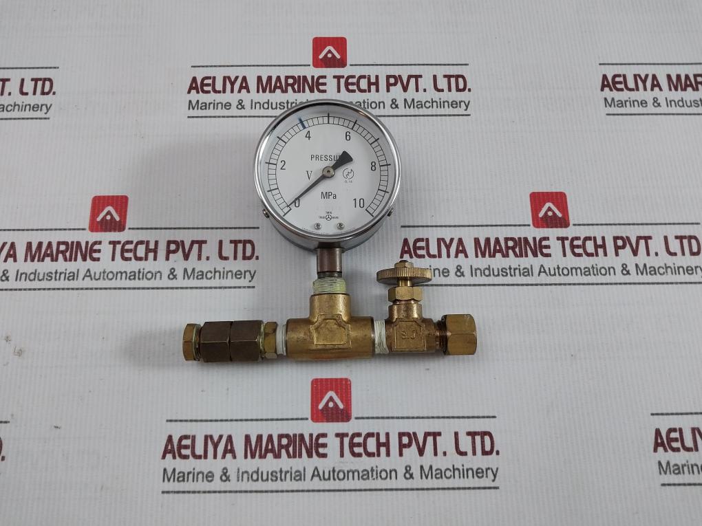 Yamamoto Keiki 0I55825 Pressure Gauge Assembly 0-10 Mpa