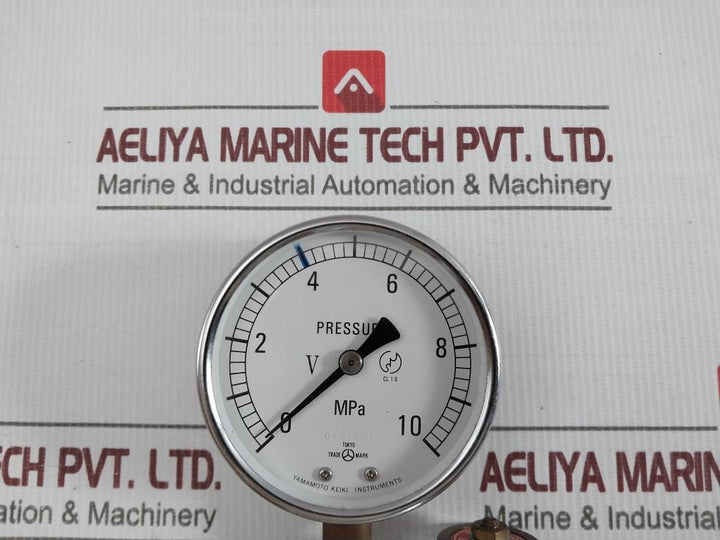 Yamamoto Keiki 0I55825 Pressure Gauge Assembly 0-10 Mpa