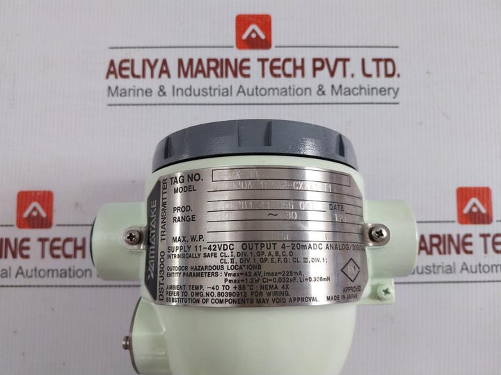 Yamatake-honeywell-11-42Vdc-Dstj300-Pressure-Transmitter-Jtd920A-1E1A2-cxxx1-t1-209315-9