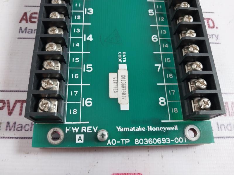 Yamatake-honeywell 80360693-001 Analog Output Remote Terminal Panel, J-rtp20