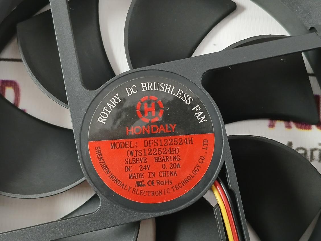 Yamatake-honeywell 80363001-001 Axial Fan Assembly Panel Dfs122524H Rev: C Dc24V