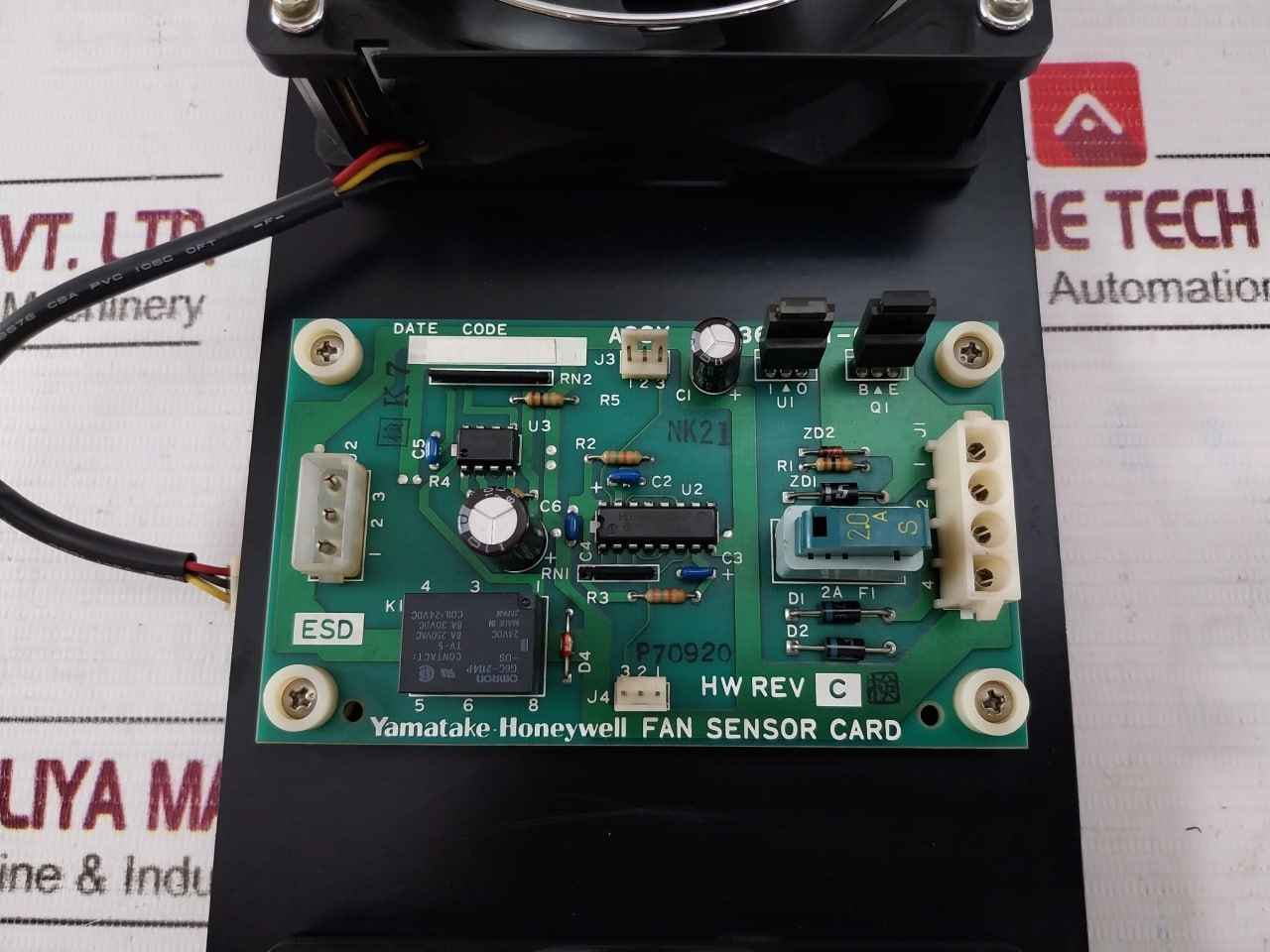 Yamatake-honeywell 80363001-001 Axial Fan Assembly Panel Fbk-12G24H Dc24V 0.20A