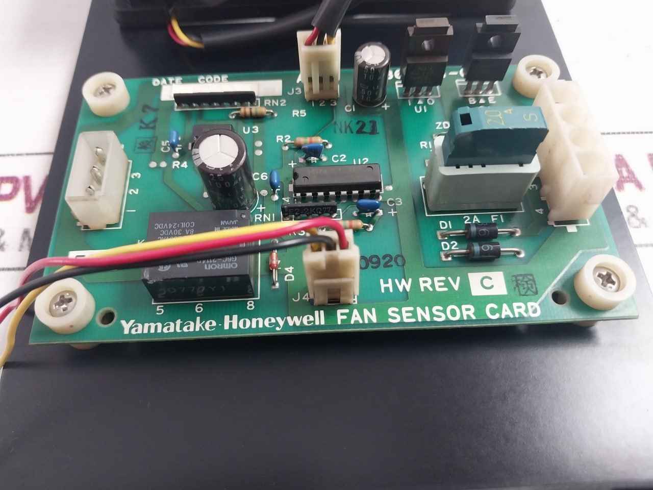 Yamatake-honeywell 80363001-001 Axial Fan Assembly Panel Fbk-12G24H Rev: C Dc24V