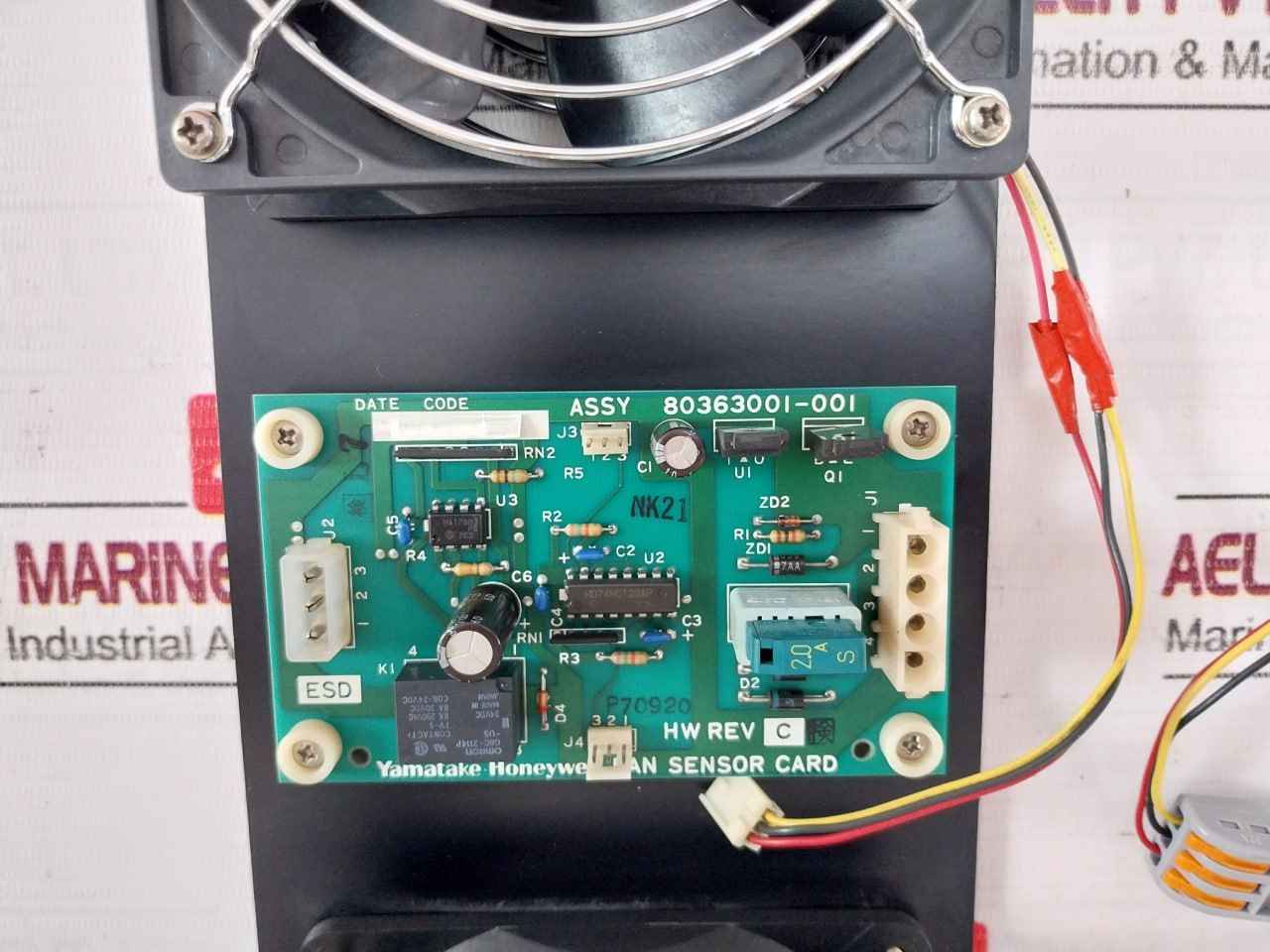 Yamatake-honeywell 80363001-001 Axial Fan Assembly Panel Sd12038C2Hl Dc24V 0.2A