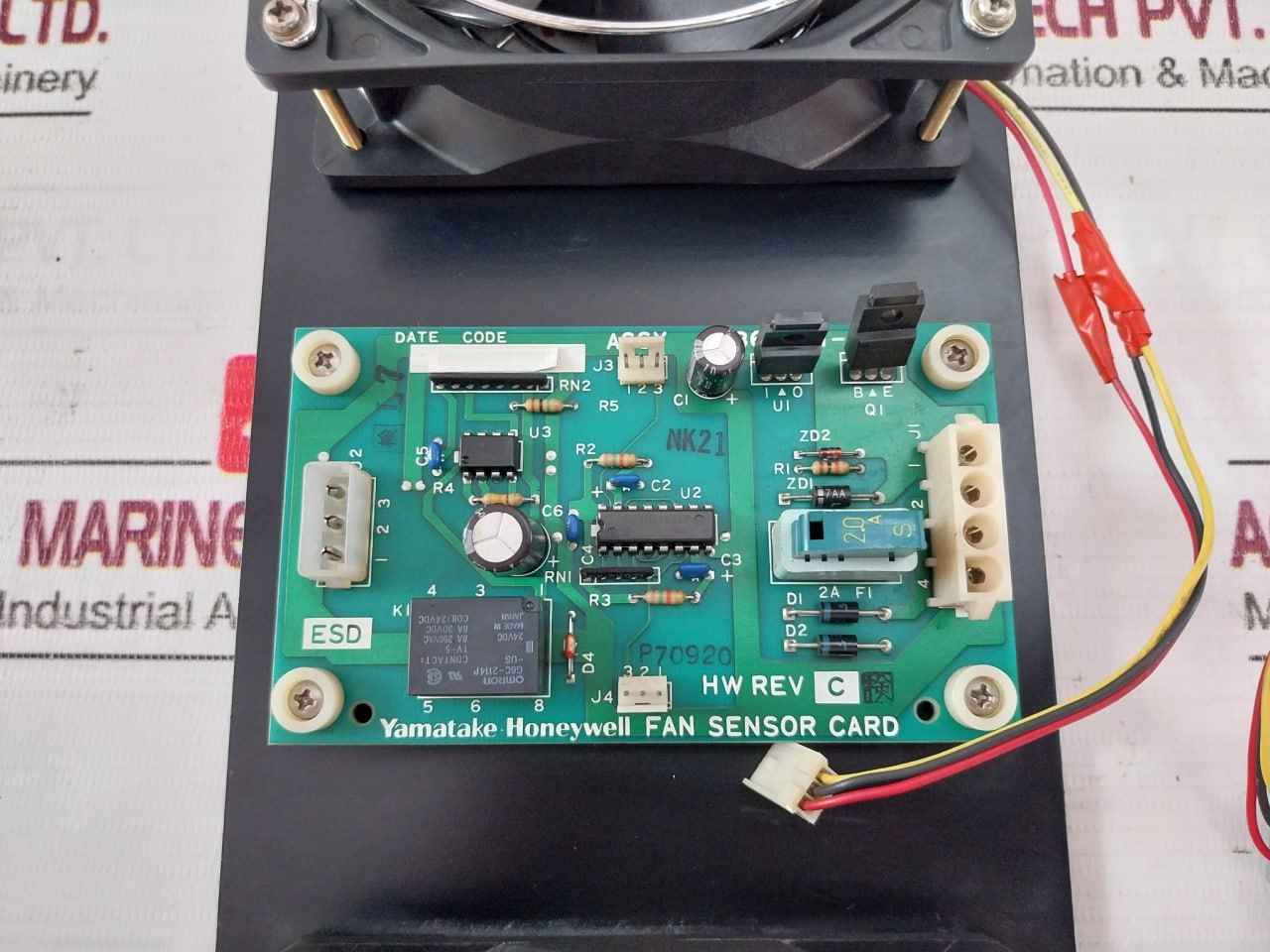 Yamatake-honeywell 80363001-001 Axial Fan Assembly Panel Sd12038C2Hl Dc24V 0.2A