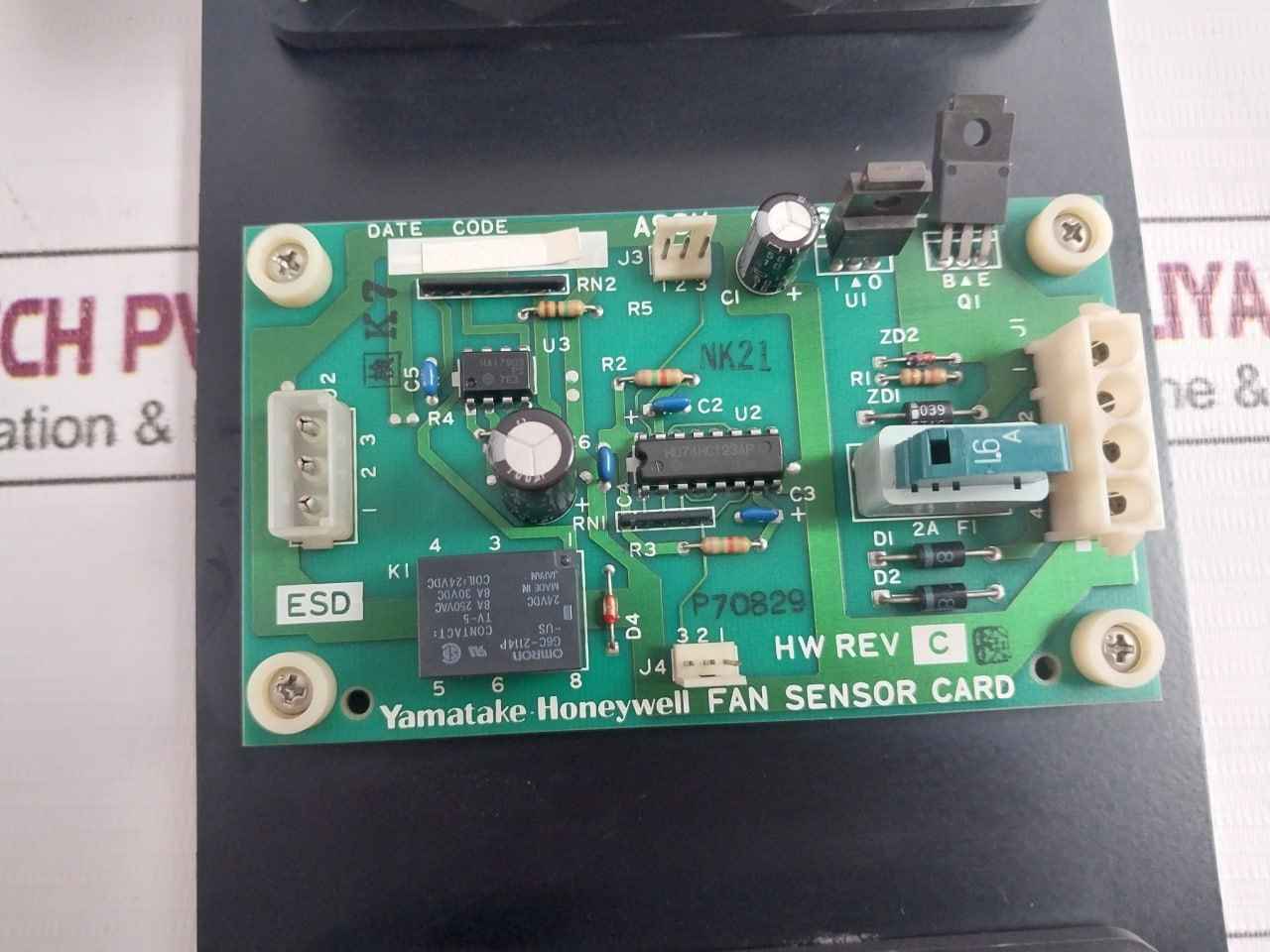 Yamatake-honeywell 80363001-001 Axial Fan Assembly Panel Sd12038C2Hl Dc24V 0.40A