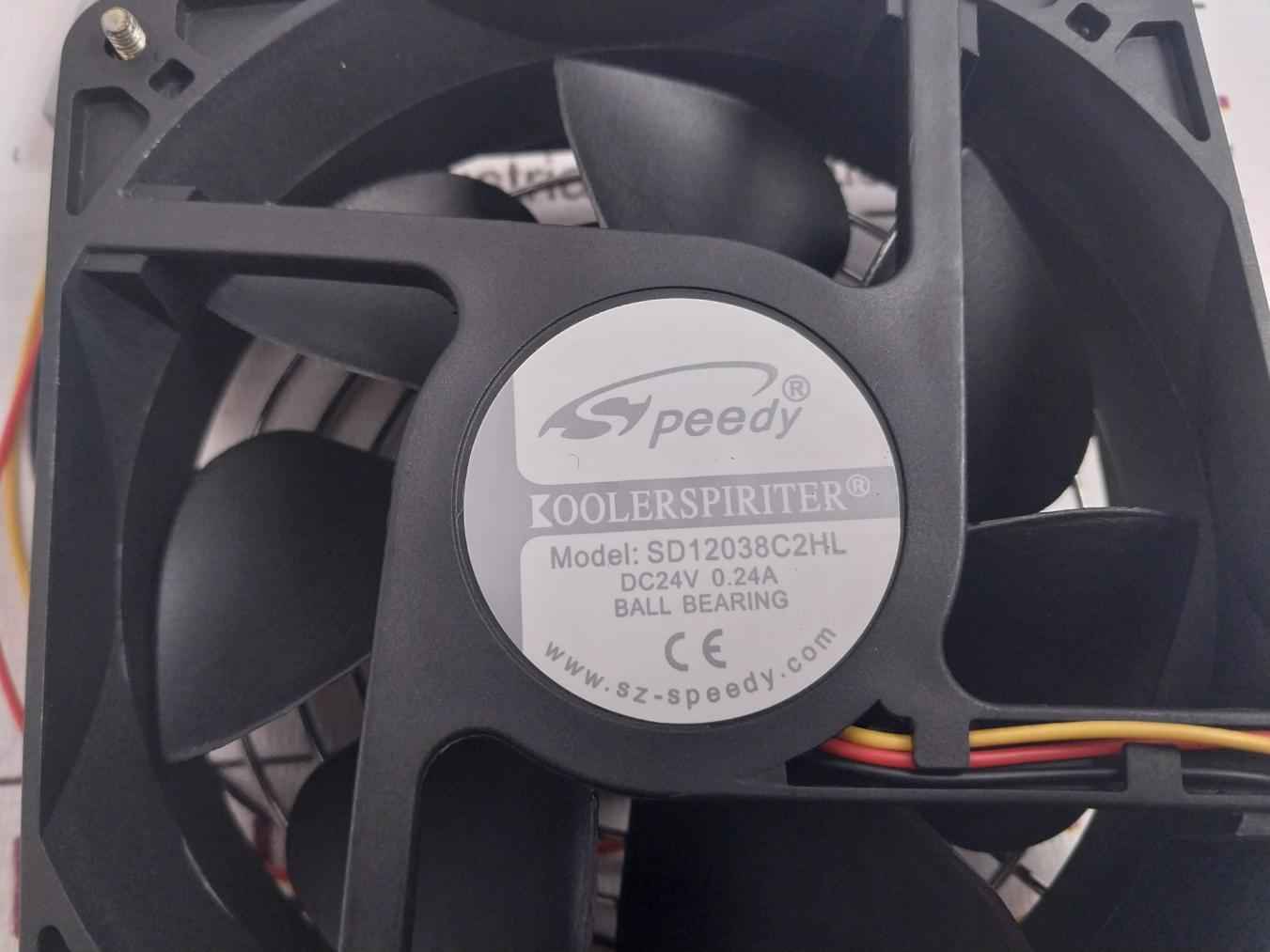 Yamatake-honeywell 80363001-001 Axial Fan Assembly Panel Sd12038C2Hl Dc24V 0.40A