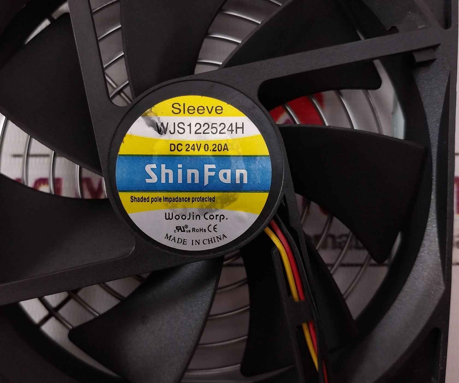 Yamatake-honeywell 80363001-001 Axial Fan Assembly Panel Wjs122524H Dc24V 0.20A