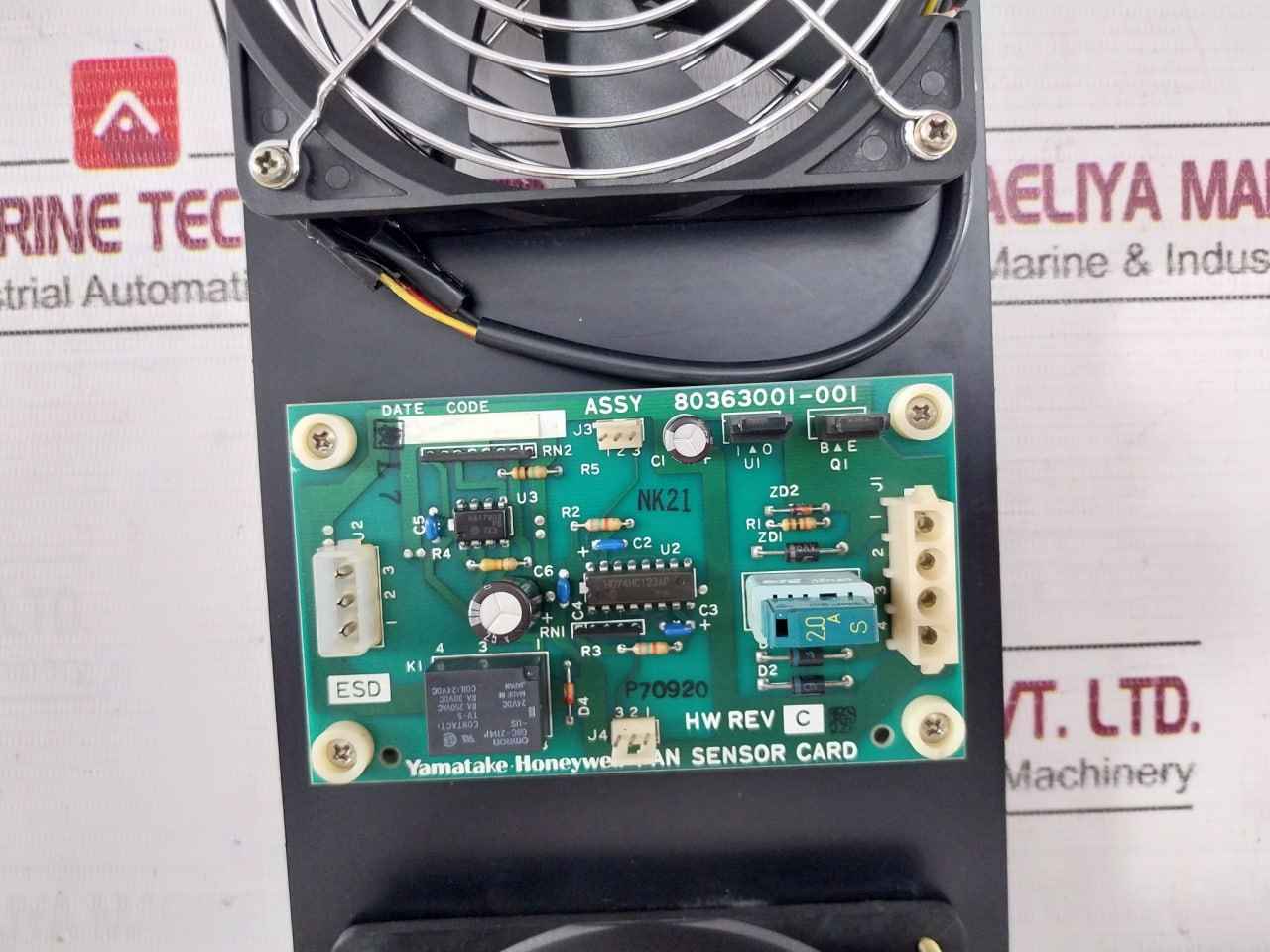 Yamatake-honeywell 80363001-001 Axial Fan Assembly Panel Wjs122524H Dc24V 0.20A