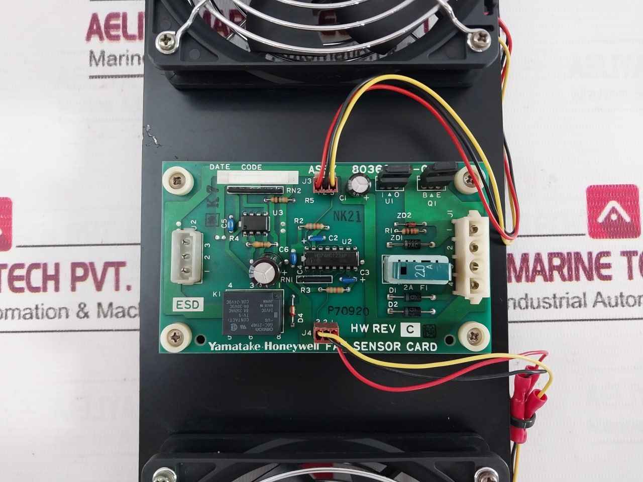 Yamatake-honeywell 80363001-001 Fan Sensor Card Assembly 24V Dc 0.25A Rev C