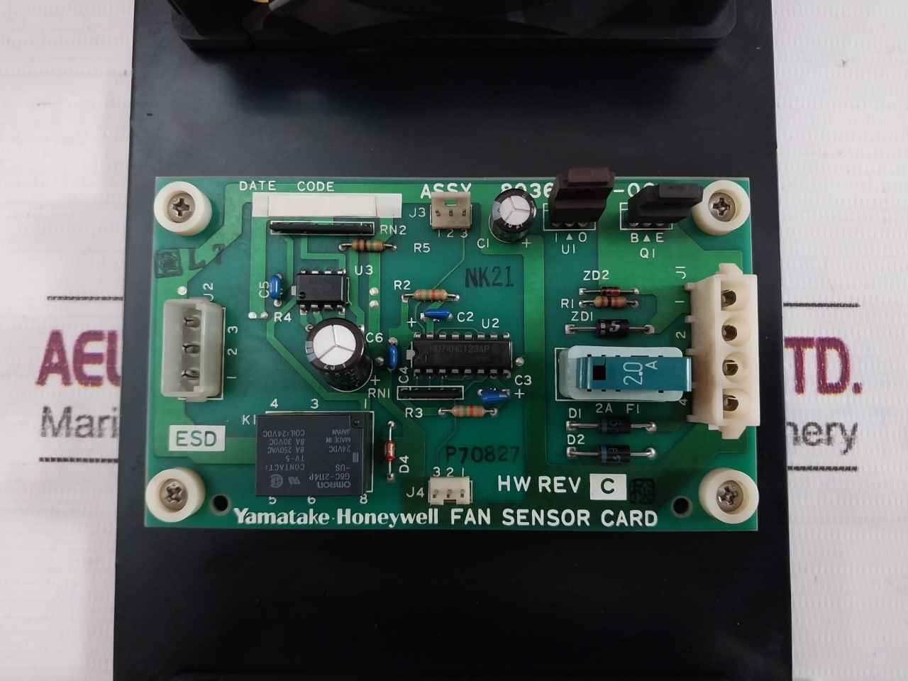 Yamatake-honeywell 80363001-001 Fan Sensor Card Assembly Dc 24V 9.2W Rev C