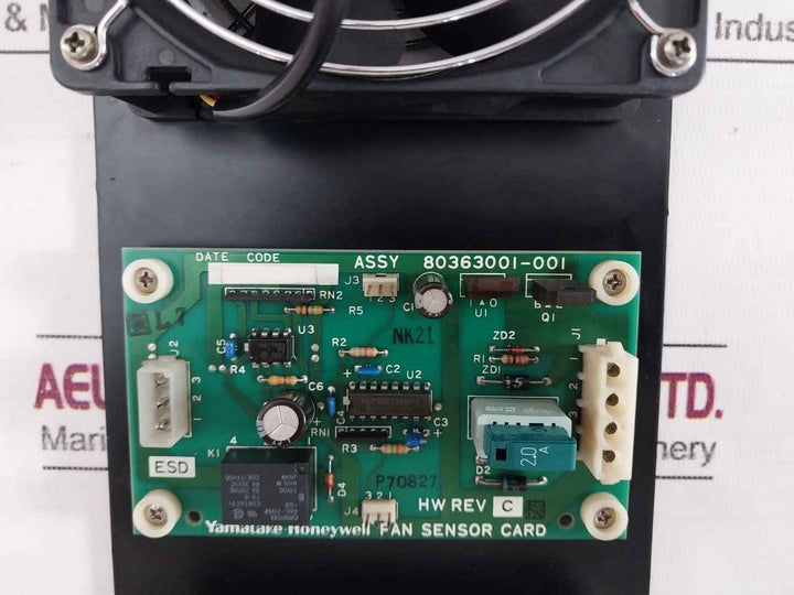 Yamatake-honeywell 80363001-001 Fan Sensor Card Assembly Dc 24V 9.2W Rev C