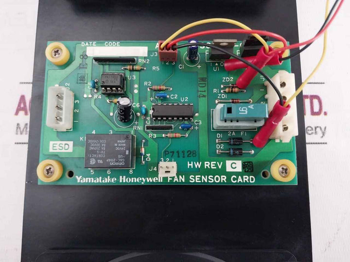 Yamatake-honeywell 80363001-001 Fan Sensor Card Assembly Rev C Dc 24V 0.20A