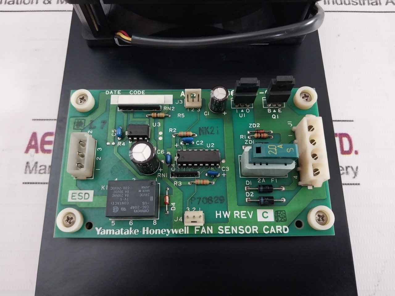 Yamatake-honeywell 80363001-001 Fan Sensor Card Assembly Rev C Dc24V 0.3A