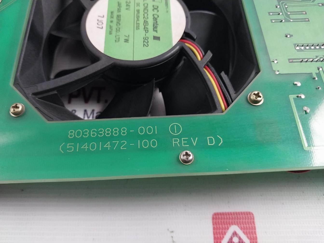 Yamatake-honeywell 80363738-001 Dual Node Chassis Cooling Fan Assy Dc24V 7W