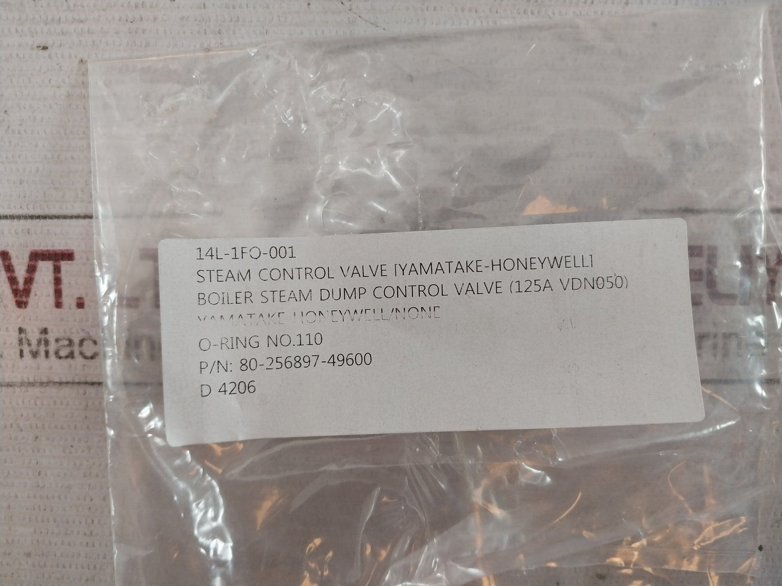 Yamatake-honeywell 82-509771-00500 Gland Packing Kit B2592232-29600