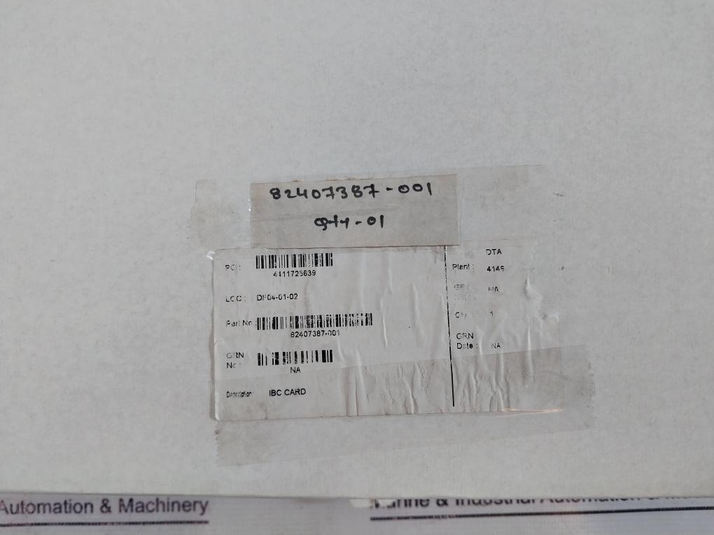 Yamatake-honeywell 82407387-001 I/o Bus Control Card Multifunction Controller