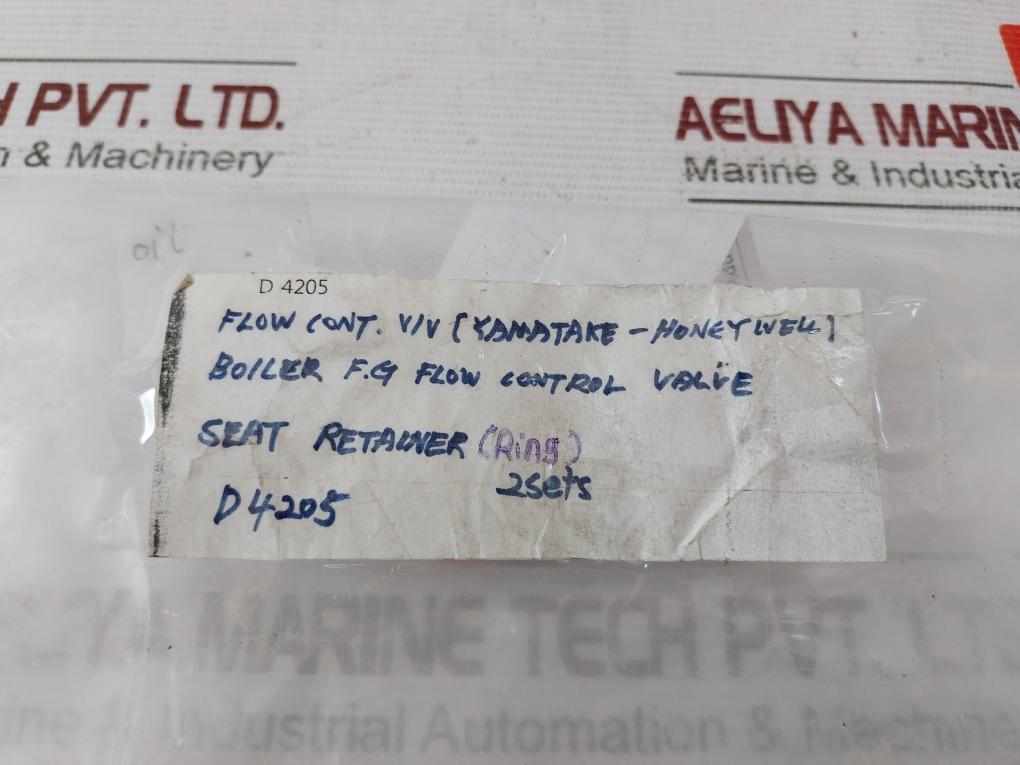 Yamatake-honeywell D 4205 Boiler F.G. Flow Control Valve Seat Retainer Ring