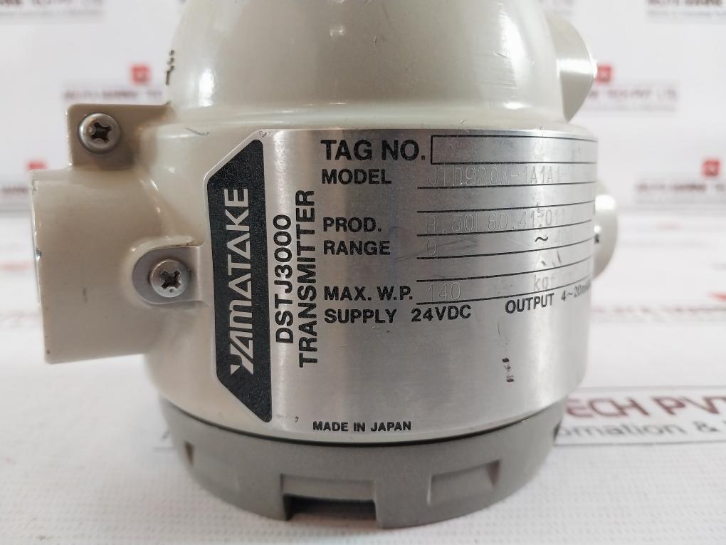 Yamatake-honeywell Dstj3000 Jtd920A-1A1A1-x1Xx1-u2 Transmitter 24Vdc 4-20 Madc