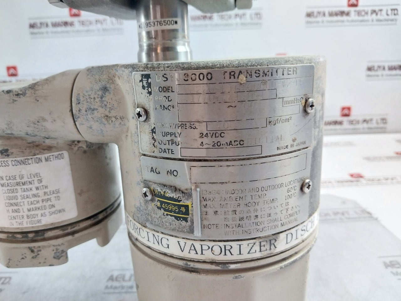 Yamatake-honeywell Dstj3000 Pressure Transmitter 4-20Madc 24Vdc 70 Kgf/Cm2 I3Ag4