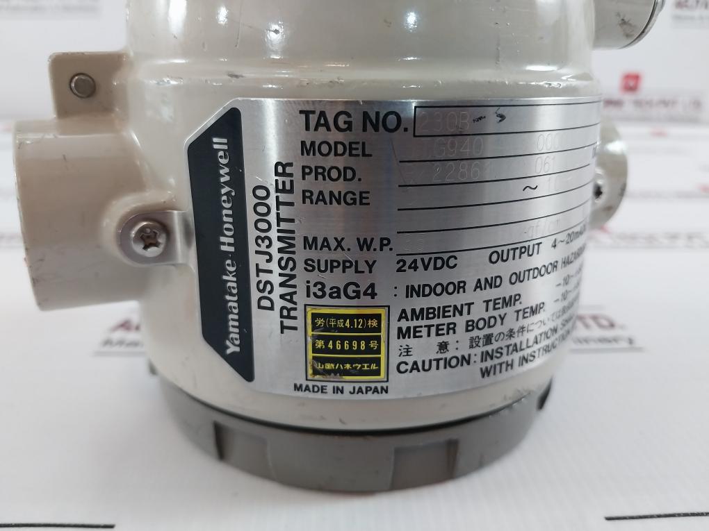 Yamatake-honeywell Dstj3000 Pressure Transmitter W/ Mounting Bracket U-bolt Kit