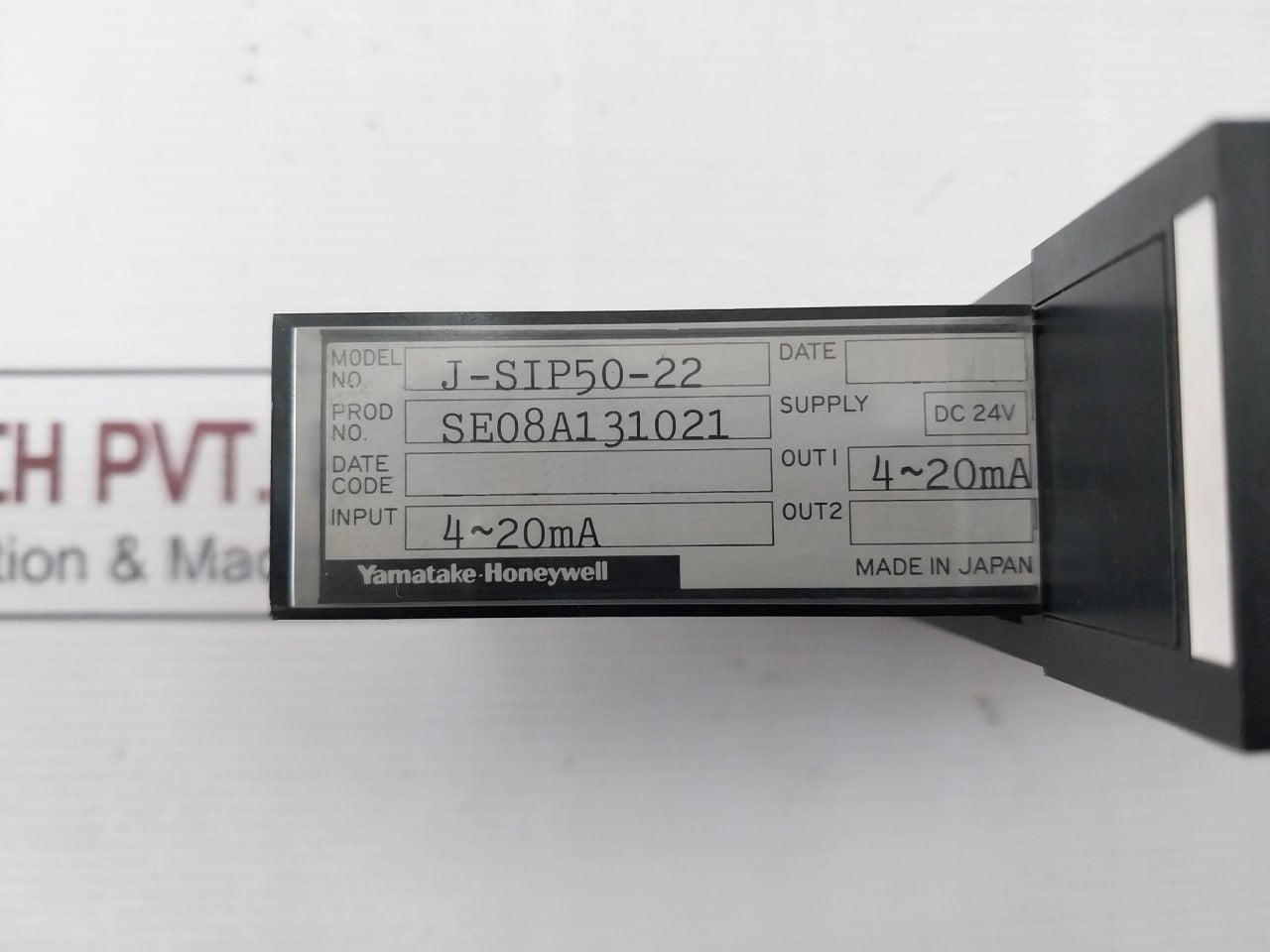 Yamatake-honeywell J-sip50-22 Controller 4-20Ma Dc 24V