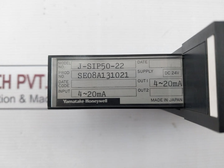 Yamatake-honeywell J-sip50-22 Controller 4-20Ma Dc 24V